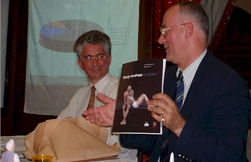 Philippe Destatte et Jean-Pol Demacq : bilan constructif de dix-sept annes de prsidence de l'Institut Jules-Destre - Photo Marie-Anne Delahaut