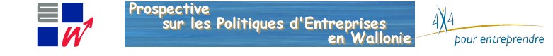 Groupe de rflexion "Prospective sur les Politiques d'Entreprises en Wallonie",  l'initiative du Cabinet du Ministre wallon de l'Economie, des PME, de la Recherche et des Technologies nouvelles, ainsi que de la Direction gnrale de l'Economie et de l'Emploi du Ministre de la Rgion wallonne, Direction de la Politique conomique - Avec l'appui de l'Institut Jules-Destre