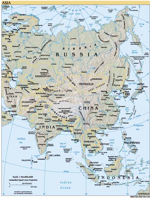 WSIS countries : Asia - Map : www.NationMaster.com