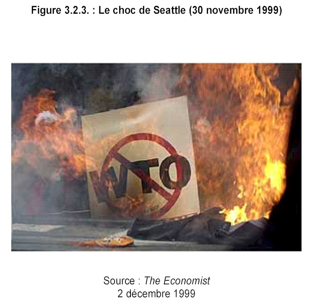 Mission prospective Wallonie 21 - Rapport 2002 - Figure 323. Le choc de Seattle (30 novembre 1999)